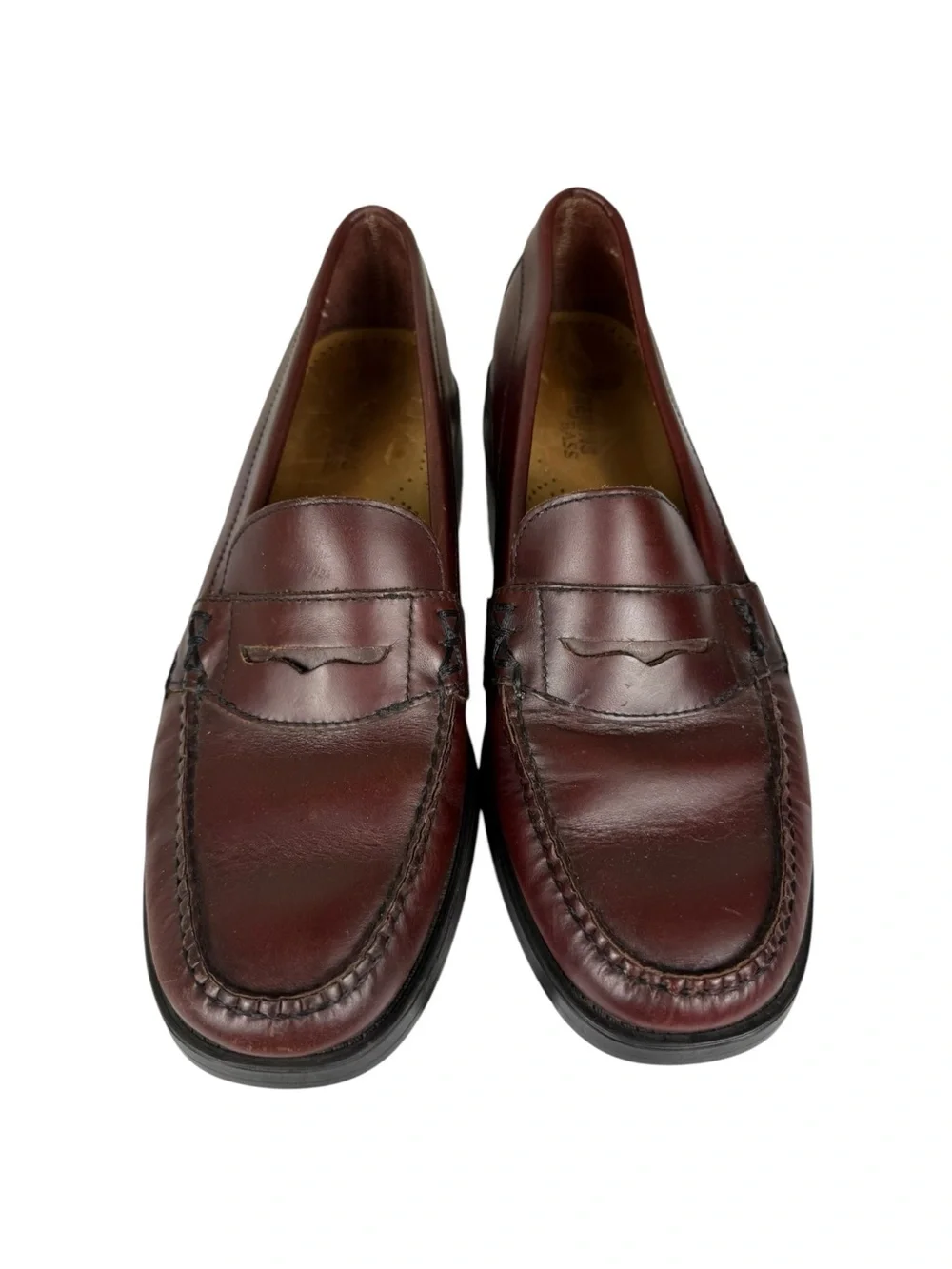 G.H. Bass Weejuns Katherine II Penny Loafers Leather Brazil Vintage Old Money 7